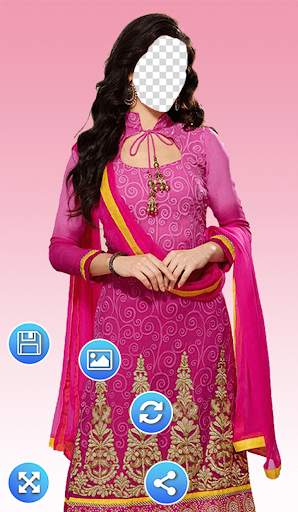 Women Churidar Photo Frames screenshot 2