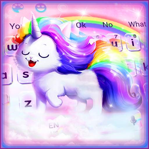 Unicorn Rainbow Cat Keyboard 10001002