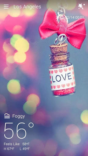 Valentine's Day GO Weather Live Background screenshot 7