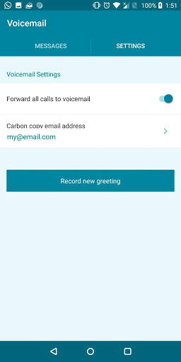 Voicemail for BroadWorks screenshot 2