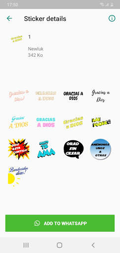 Stickers Frases Cristianos para WhatsApp screenshot 1