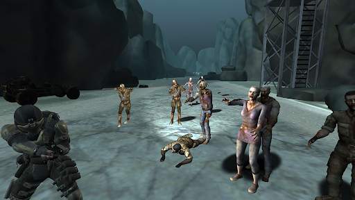 Commando zombie highway Game screenshot 1