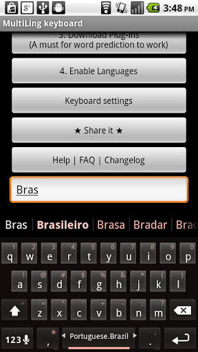 Brazilian Portuguese Keyboard screenshot 1