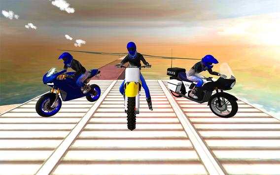 Racing Bike Impossible High-Sky Road 3D screenshot 2
