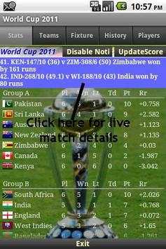 Cricket World Cup 2011 (Full) screenshot 1