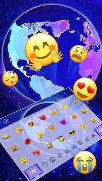 3D Neon Color Lively Earth Keyboard Theme screenshot 3
