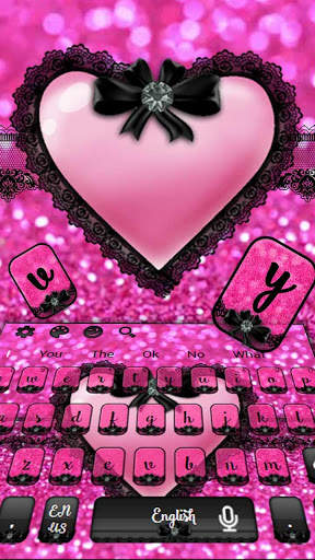 Pink Sexy Lace Keyboard screenshot 1