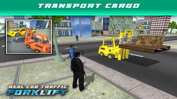 Real Car Traffic Forklift Sim screenshot 14