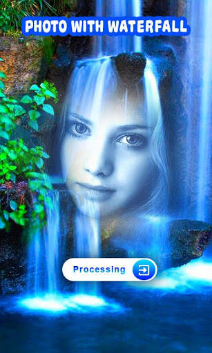 Photo with Waterfall – Nature Photo Editor screenshot 1