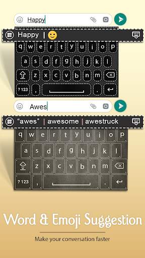Black Leather Keyboard स्क्रीनशॉट 3