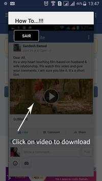Downloader video facebook. screenshot 1