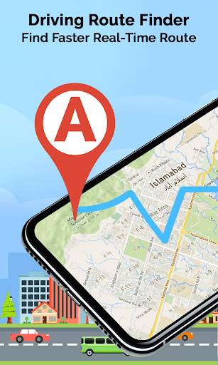 GPS Speedometer & Route Finder Map screenshot 1