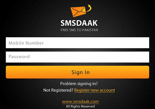 SMSDAAK. Free SMS to Pakistan. screenshot 6