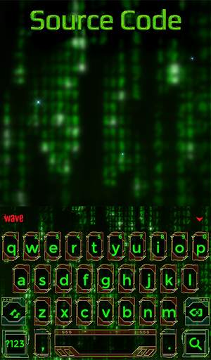Source Code Animated Keyboard   Live Wallpaper screenshot 2