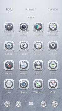55° Grey GO Launcher Theme screenshot 3
