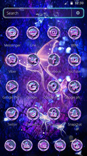 Butterfly Crystal Garden 2D Theme screenshot 5
