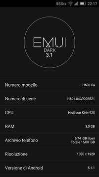 THEME EMUIDARK EMUI 3.1 screenshot 1