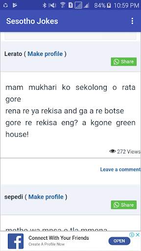 Sesotho Jokes screenshot 1