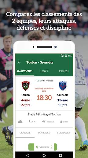 Branchez Rugby - stats & news screenshot 1