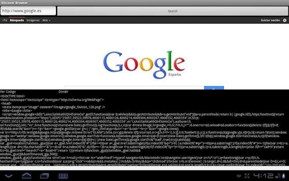 Discover Browser (HTML) screenshot 1
