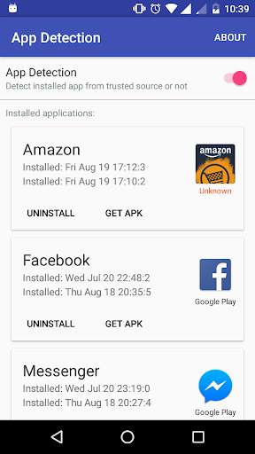 App Detection (Anti spyware) screenshot 1