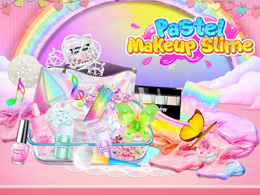 Pastel Makeup Slime - Rainbow Slime Simulator screenshot 5