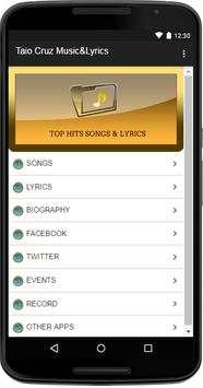 Taio Cruz Music&Lyrics screenshot 1