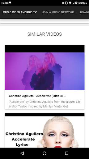 Music Video Android TV screenshot 7
