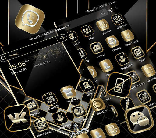 Black Luxury Gold Theme screenshot 4