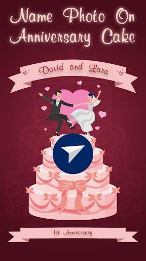 Name Photo On Anniversary Cake screenshot 1