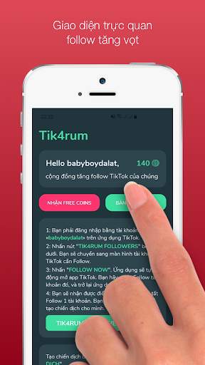 TIK4RUM - Get Free Real TikTok Followers 2020 screenshot 3