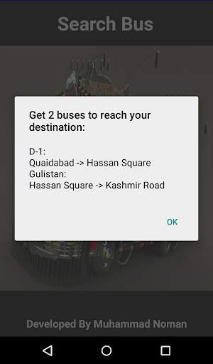 Karachi Bus Route Locator screenshot 2