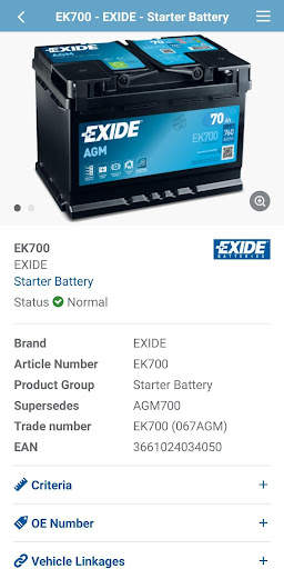 EXIDE Battery Finder screenshot 8