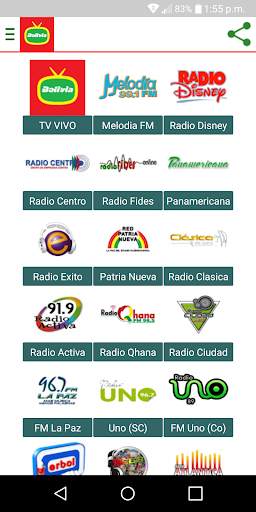 Radios y TV de Bolivia en Vivo HD screenshot 1