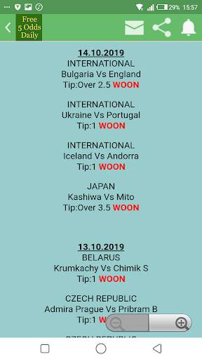 Free 5 Odds Daily screenshot 4