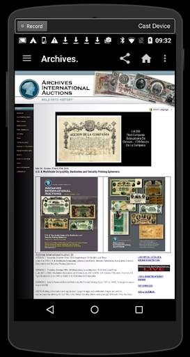 Archives International Auction скриншот 6