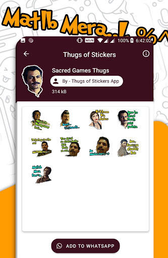 Thugs of Stickers 😎- WAStickers Apps screenshot 4
