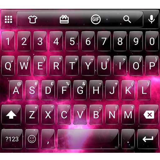Glass Nebula Emoji Keyboard 100