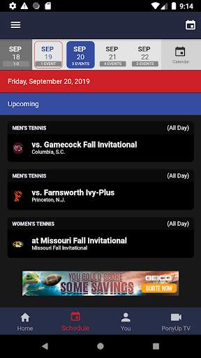 SMU Athletics screenshot 2
