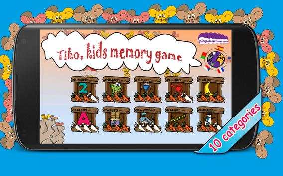 Tiko kids Memory & Match game screenshot 1