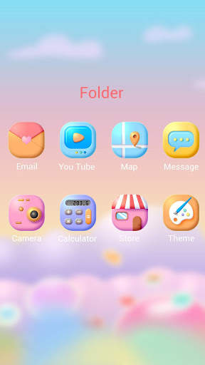 (Free)Color World GO Launcher Theme screenshot 4