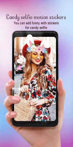 Candy selfie motion stickers screenshot 3