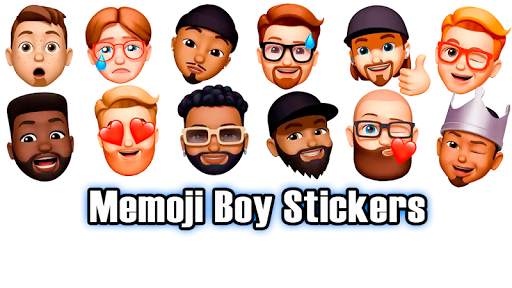 Memoji Boy Apple Stickers for WhatsApp screenshot 8
