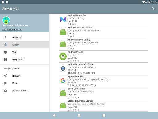 Pengelola aplikasi sistem screenshot 20