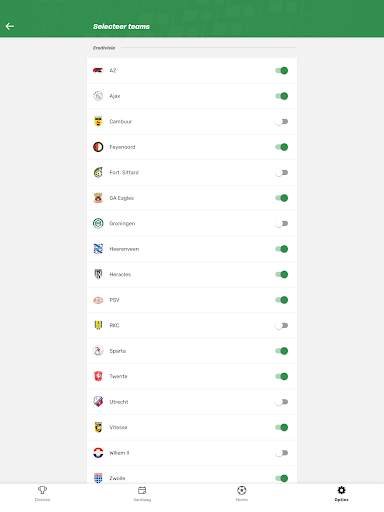 TorAlarm - Voetbal Scores screenshot 16