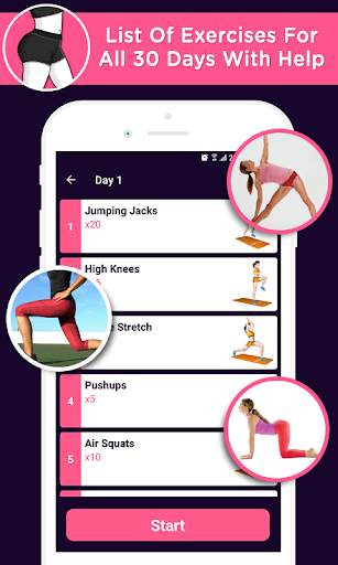 Buttocks workout in 30 days, Hips, Butt Workout screenshot 2