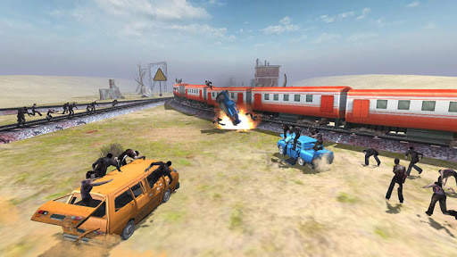 Train shooting - Zombie War скриншот 2