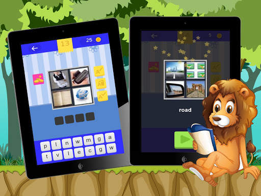 4 Pics 1 Word Kids Games screenshot 2