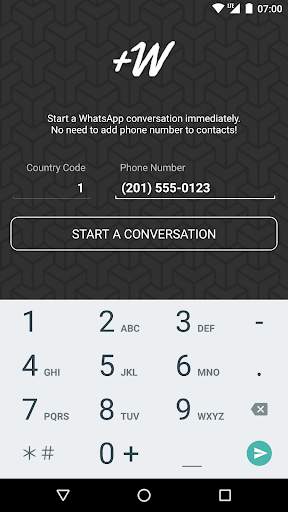  W - Start WhatsApp™ Conversation screenshot 2