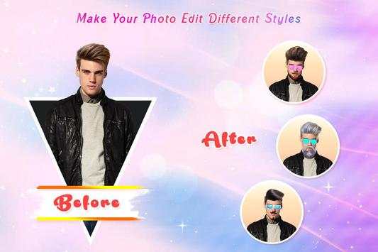 Men Hair Style: Photo Editor screenshot 4